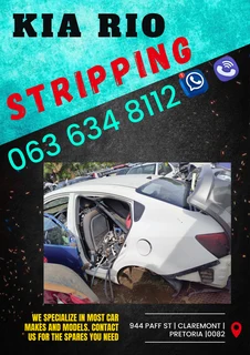 Kia Rio stripping for spares Call or WhatsApp me 0615350116