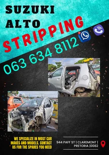 Suzuki alto stripping for spares Call or WhatsApp me 061 535 0116