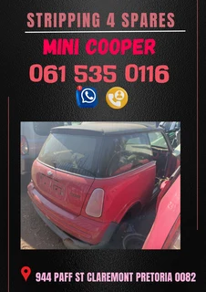 Mini cooper stripping for spares Call or WhatsApp me 0636348112