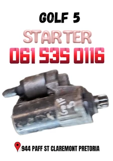 Golf 5 starter Call or WhatsApp me 061 535 0116