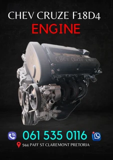 Chev cruze F18D4 engine R23000 Call or WhatsApp me 0636348112