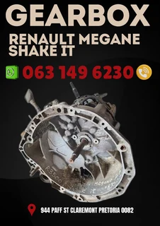 Renault megane shake it gearbox R4500 Call me or WhatsApp me 0636348112