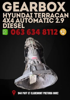 Hyundai Terracan 4x4 automatic 2.9 diesel gearbox R8000 Call or WhatsApp me 0636348112