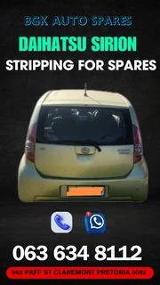 Daihatsu sirion stripping for spares Call or WhatsApp me 0636348112