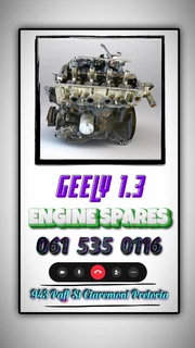 Geely 1.3 engine spares Call or Whatsapp me 0636348112