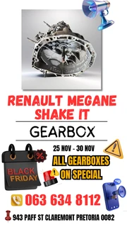 Renault megane shake it gearbox Call or Whatsapp me 0636348112