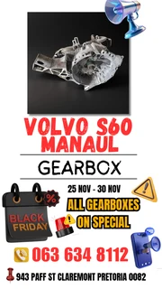 Volvo s60 manual gearbox Call me today for more spares 0636348112