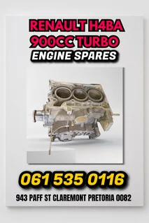Renault 900cc turbo H4BA engine spares Whatsapp me 0636348112