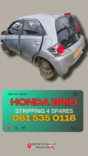 Honda brio stripping for spares Whatsapp me today 0615350116