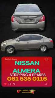 Nissan almera stripping for spares Call me 0615350116