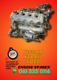 Nissan xtrail yd22 engine spares Whatsapp me for more info 0636348112