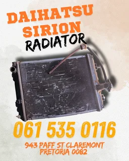 Daihatsu sirion radiator Call or WhatsApp me 0636348112