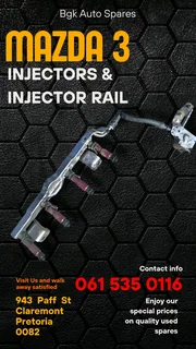 Mazda 3 injectors and injector rails Call or WhatsApp me 0️⃣6️⃣1️⃣5️⃣3️⃣5️⃣0️⃣1️⃣1️⃣6️⃣