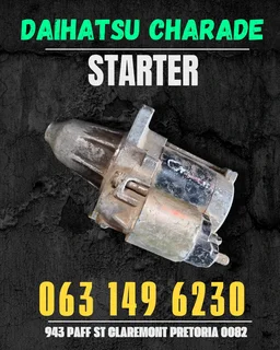 Daihatsu charade starter Call me for more spares