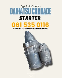 Daihatsu charade starter Call or WhatsApp me 0636348112