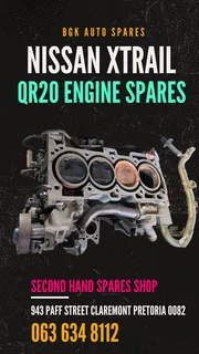 Nissan xtrail QR20 engine spares Whatsapp me for prices 063 149 6230