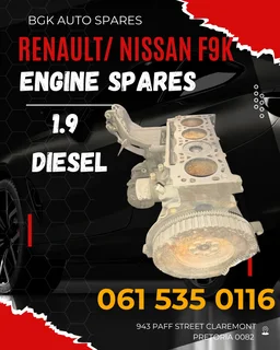Renault / Nissan F9K 1.9 diesel engine spares Whatsapp me 061 535 0116