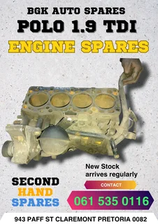 Polo 1.9 TDI engine spares Call or WhatsApp me 0636348112