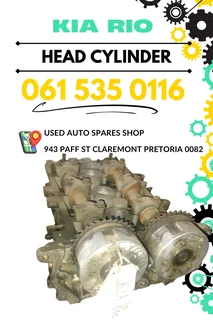 Kia Rio head cylinder Call or WhatsApp me 063 149 6230