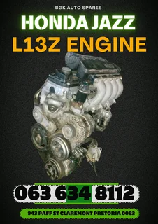 Honda Jazz L13z engine Whatsapp me 0636348112