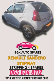 Renault Sandero Stepway stripping for spares Call or WhatsApp me 0636348112