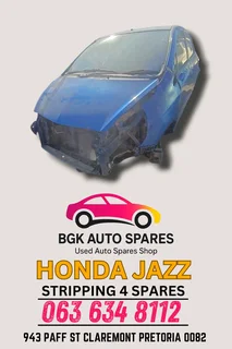 Honda Jazz stripping for spares Call or WhatsApp me 0636348112