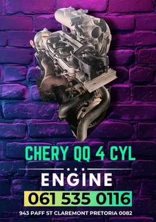 Chery QQ 4 cylinder engine R15000 Call or WhatsApp me 0636348112