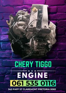 Chery tiggo engine R20 000 Call or WhatsApp me 0636348112