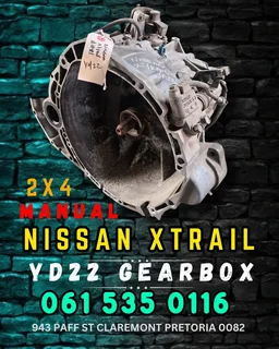 Nissan xtrail yd22 2x4 manual gearbox R8000 Call or WhatsApp me 0636348112