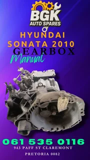 Hyundai Sonata 2010 manual gearbox R4500 Call me 0636348112