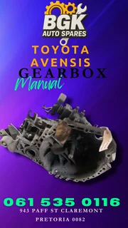Toyota avensis gearbox manual R4500 Call me 0636348112