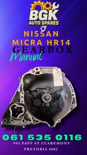Nissan micra HR14 manual gearbox R4500 Call me 0636348112