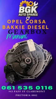 Opel corsa bakkie diesel gearbox R4500 Whatsapp me today 061 535 0116