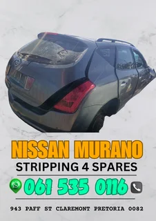 Nissan murano stripping for spares Call or WhatsApp me 0636348112