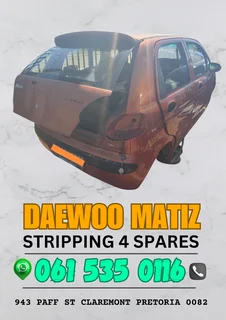 Daewoo matiz stripping for spares Call or WhatsApp me 0636348112