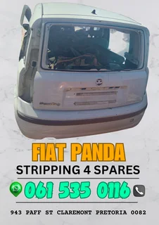 Fiat panda stripping for spares Call or WhatsApp me 0636348112