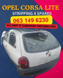 Opel corsa lite stripping for spares Call or WhatsApp me 063 149 6230