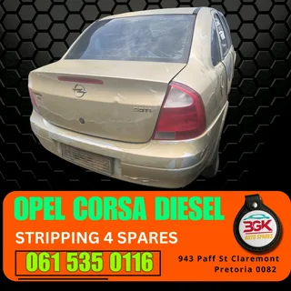 Opel corsa gamma diesel stripping for spares Call or WhatsApp me 0636348112