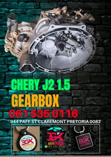 Chery J2 1.5 gearbox Call or WhatsApp me 0636348112