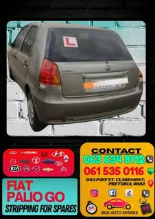Fiat palio go stripping for spares Call or WhatsApp me 0636348112