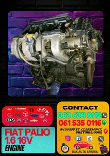 Fiat palio 1.6 16v engine Contact me for prices 0615350116