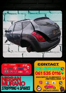 Nissan murano stripping for spares Call or WhatsApp me 0636348112