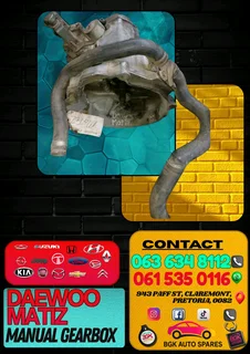 Daewoo matiz manual gearbox for sale Whatsapp me for prices 061 535 0116