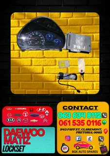 Daewoo matiz lockset for sale Contact me for the prices 0636348112