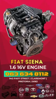 Fiat siena 1.6 16v engine Call or WhatsApp me 0636348112