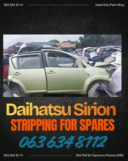 Daihatsu sirion stripping for spares Call or WhatsApp me 0636348112