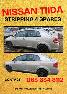 Nissan tiida stripping for spares Call or WhatsApp me 0636348112