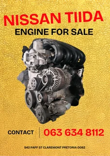 Nissan tiida engine for sale Contact me for the prices 0636348112