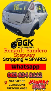Renault Sandero Stepway stripping for spares Call or WhatsApp me 0636348112