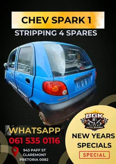 Chev spark 1 stripping for spares Call or WhatsApp me 0636348112